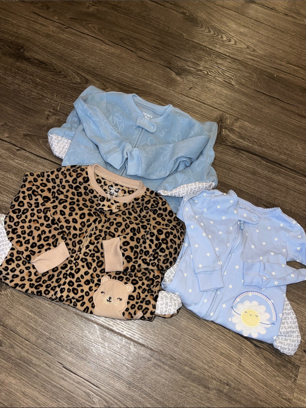Carters 18mo footy pajamas lot
